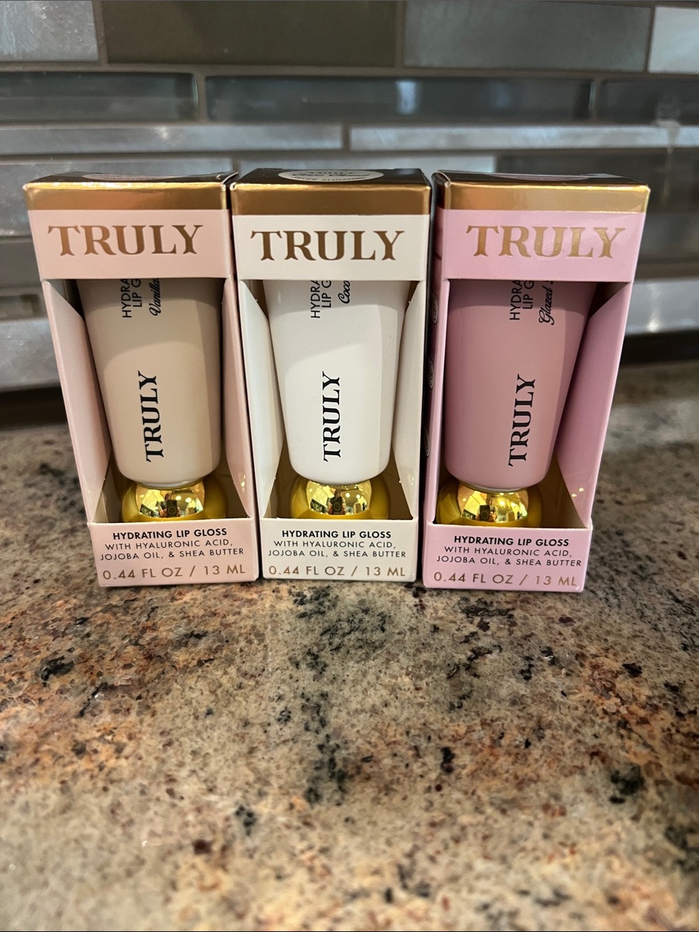 TRULY Hydrating Lip Gloss Set of 3 NIB